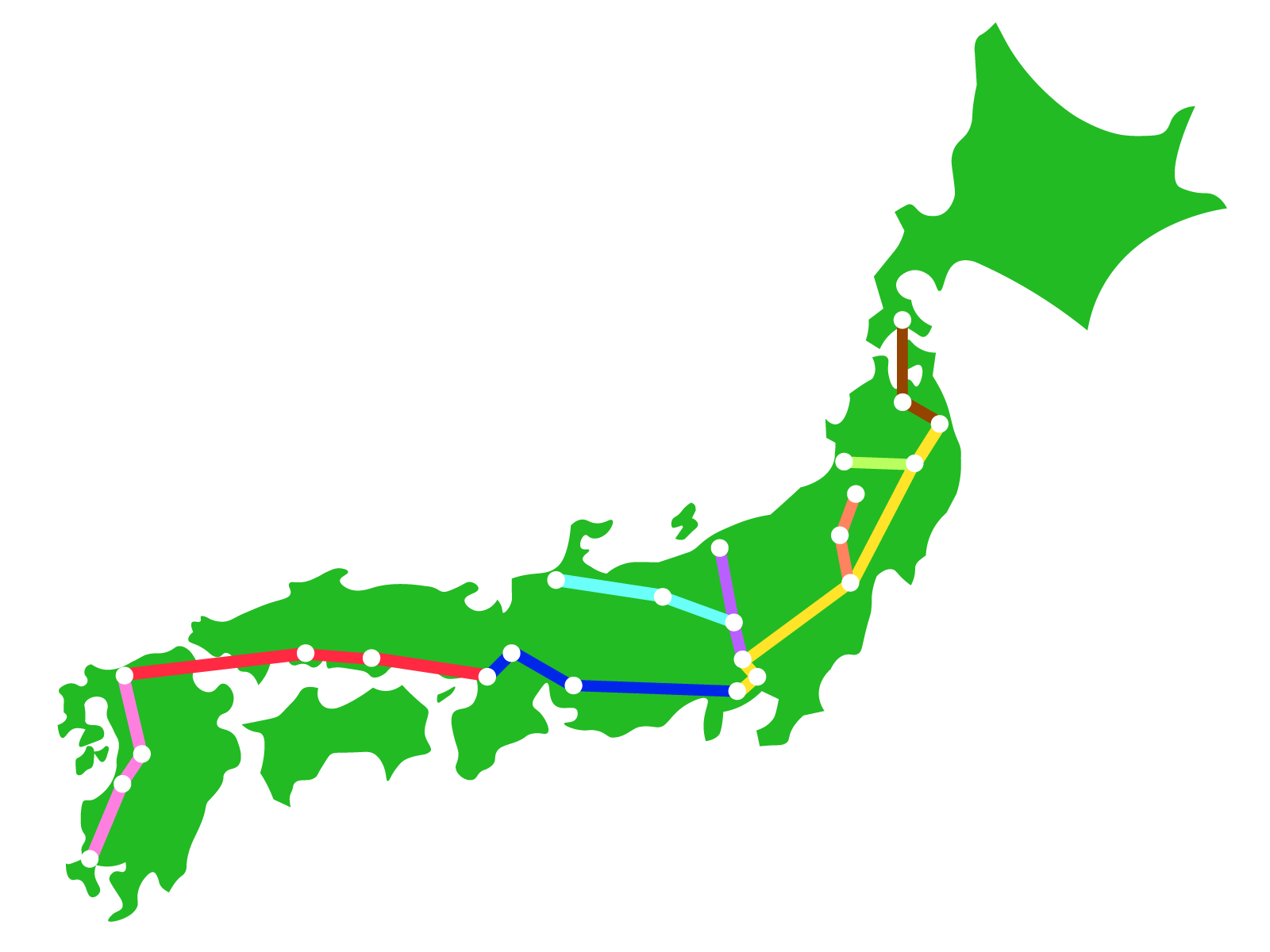 新幹線路線図